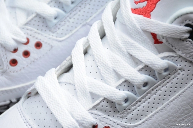 Throw Free Retro Line Cement Air Jordan 3 White 923096-101 0127